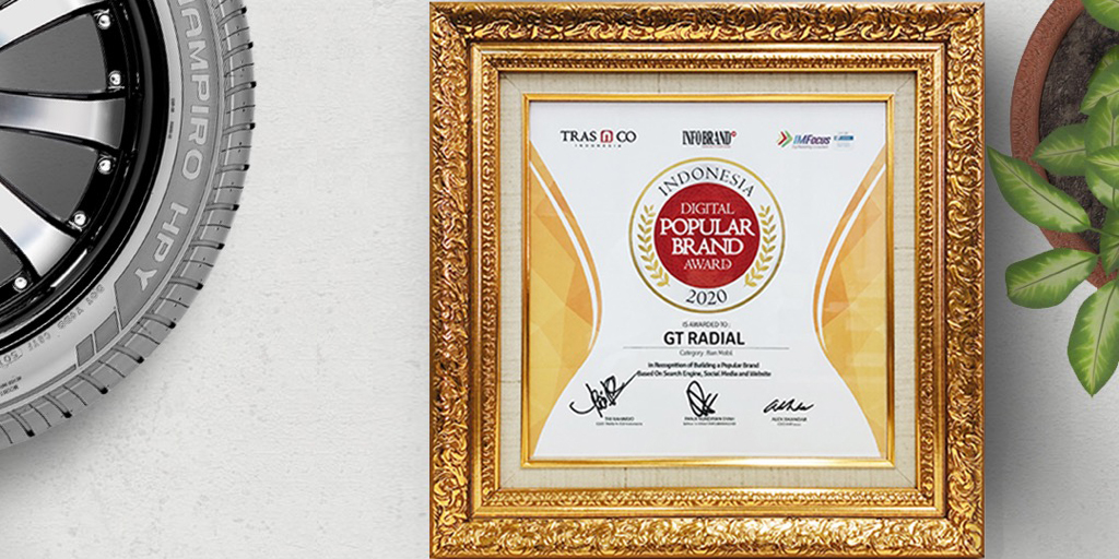 GT Radial Peroleh Indonesia Digital Popular Brand Award 2020