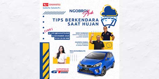 GT Radial dan Daihatsu Berikan Tips Berkendara Saat Hujan