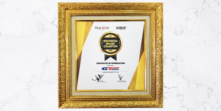 GT Radial Raih Penghargaan Indonesia Brand Champion 2021